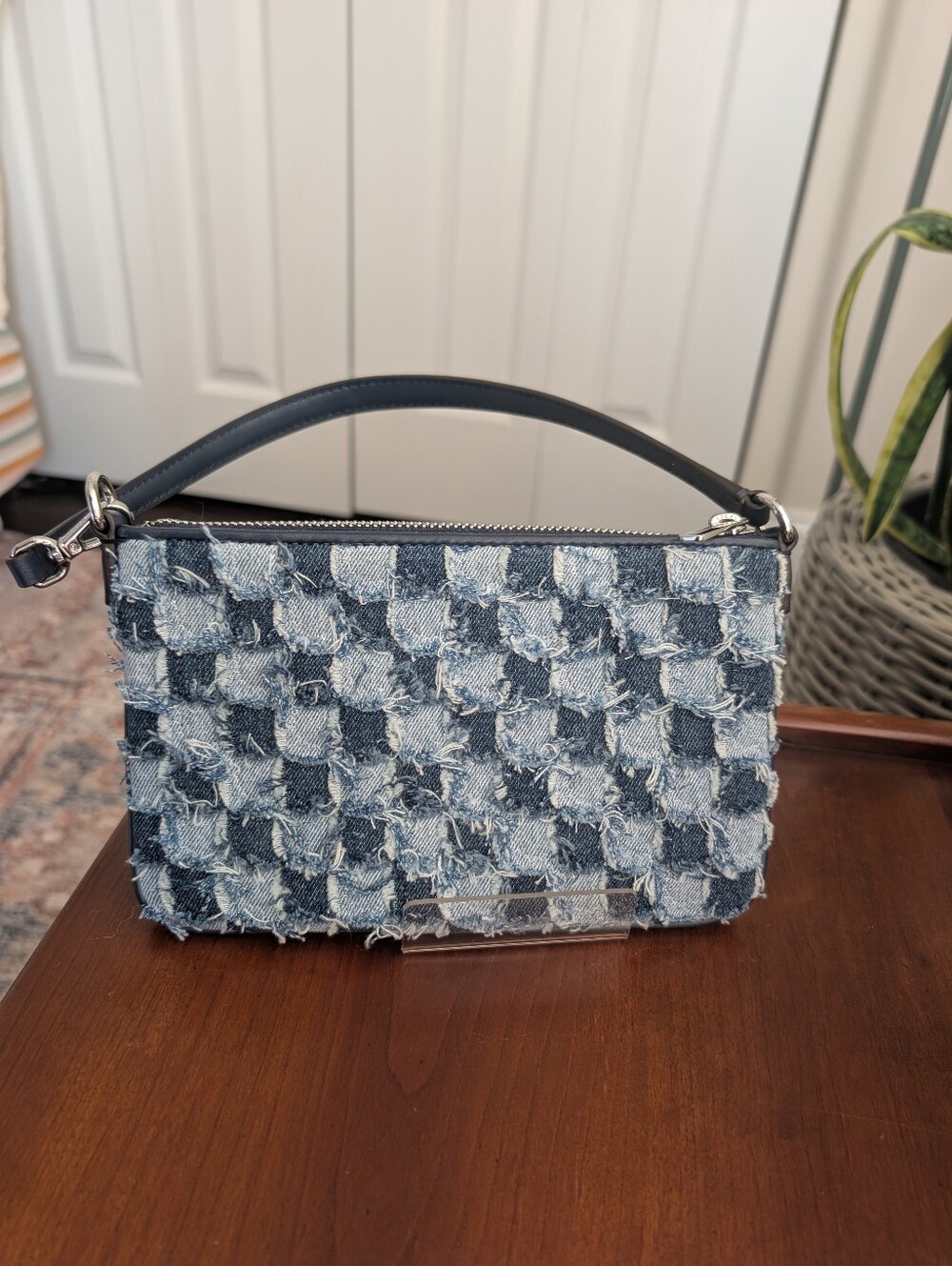 Michael Kors Jet Set Patchwork Denim Wristlet - Picture 4 of 11